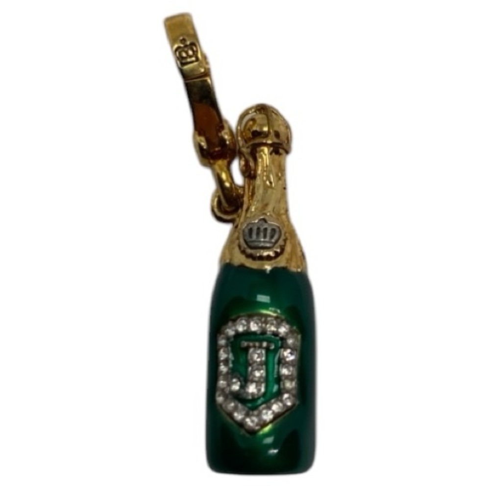 Juicy Couture Green Vintage Champagne Bottle Charm